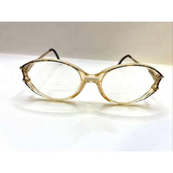 Luxottica Eyeglasses Aura Italy Designer Frames Only Clear 52-19-130 - Picture 1 of 5